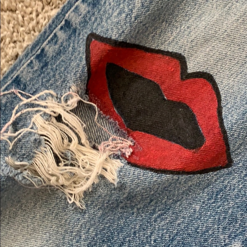 Levi’s VINTAGE size 28 love and lips - Picture 3 of 6